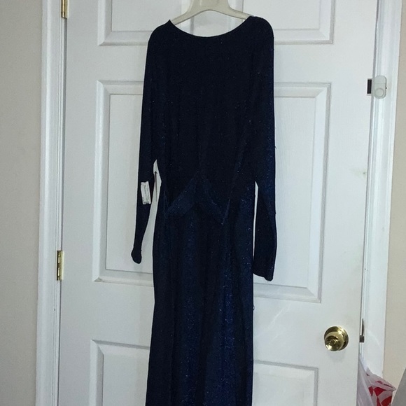 38. Blue sparkle ELOQUII dress NWT size 16 - Picture 3 of 5